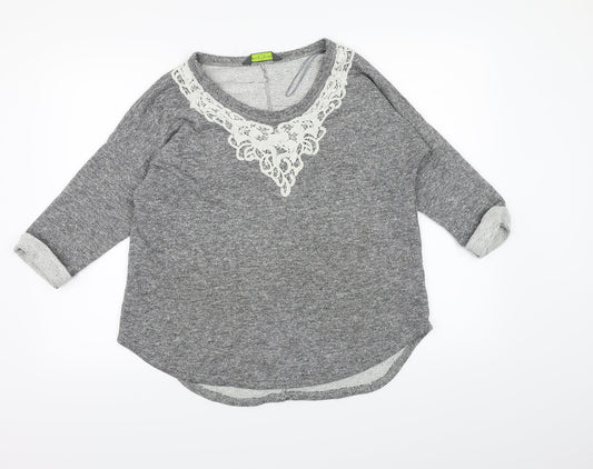 Blooming Marvellous Womens Grey  Knit Pullover Jumper Size 10