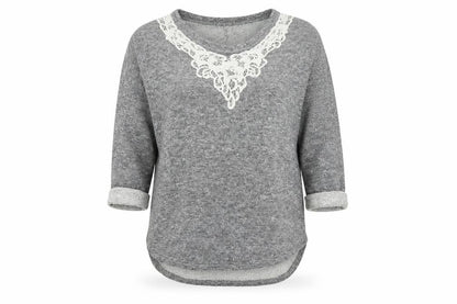 Blooming Marvellous Womens Grey  Knit Pullover Jumper Size 10