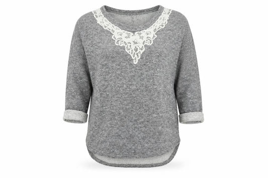 Blooming Marvellous Womens Grey  Knit Pullover Jumper Size 10