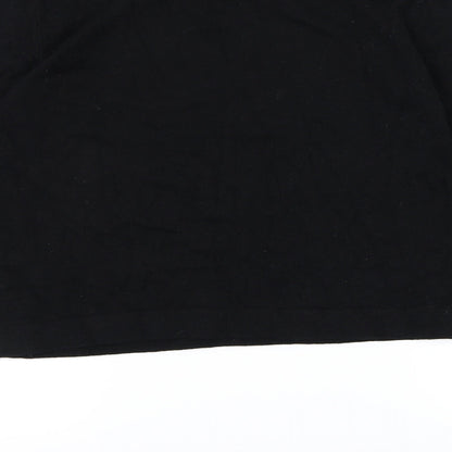 H&M Girls Black  Knit Pullover Jumper Size 14-15 Years
