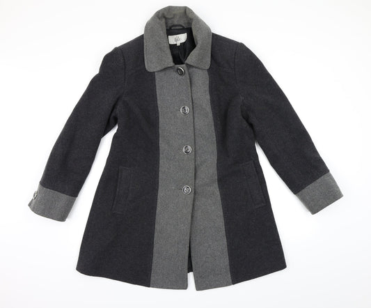 Womens UK Size 12 Isle Grey Pea Coat