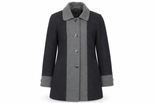 Womens UK Size 12 Isle Grey Pea Coat