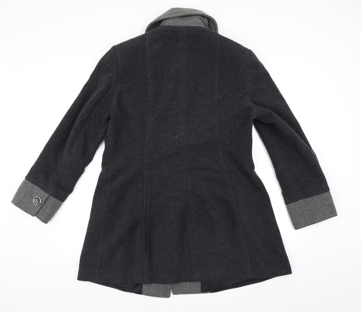 Womens UK Size 12 Isle Grey Pea Coat