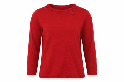Sky Designs Womens Red  Knit Pullover Jumper Size S