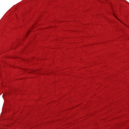 Sky Designs Womens Red  Knit Pullover Jumper Size S