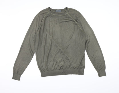 Marks and Spencer Mens Brown  Knit Pullover Jumper Size M