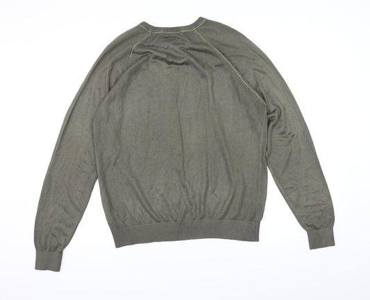 Marks and Spencer Mens Brown  Knit Pullover Jumper Size M