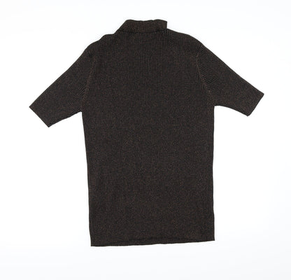New Look Womens Brown  Knit Pullover Jumper Size 18