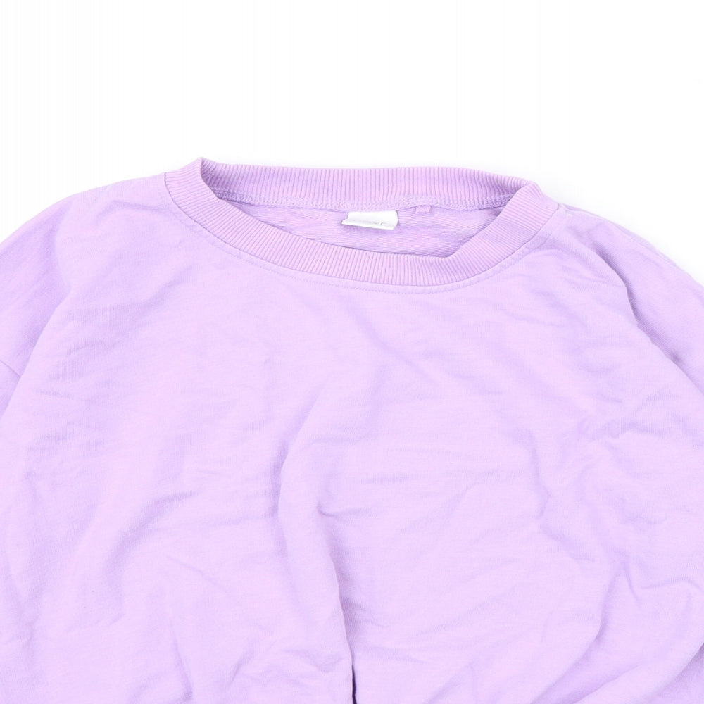 NEXT Girls Purple  Jersey Pullover Sweatshirt Size 7 Years