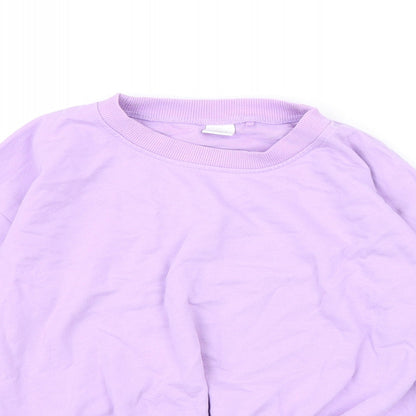 NEXT Girls Purple  Jersey Pullover Sweatshirt Size 7 Years