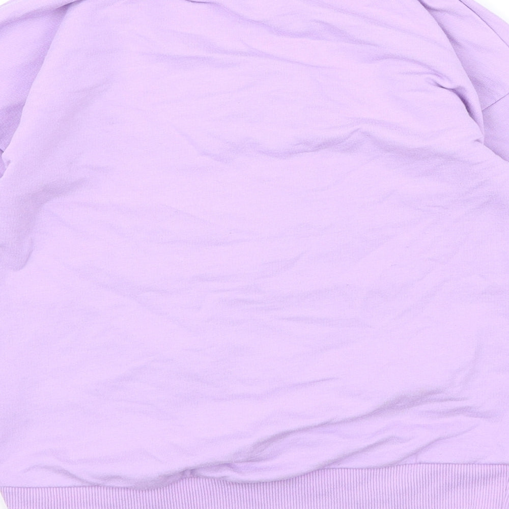 NEXT Girls Purple  Jersey Pullover Sweatshirt Size 7 Years