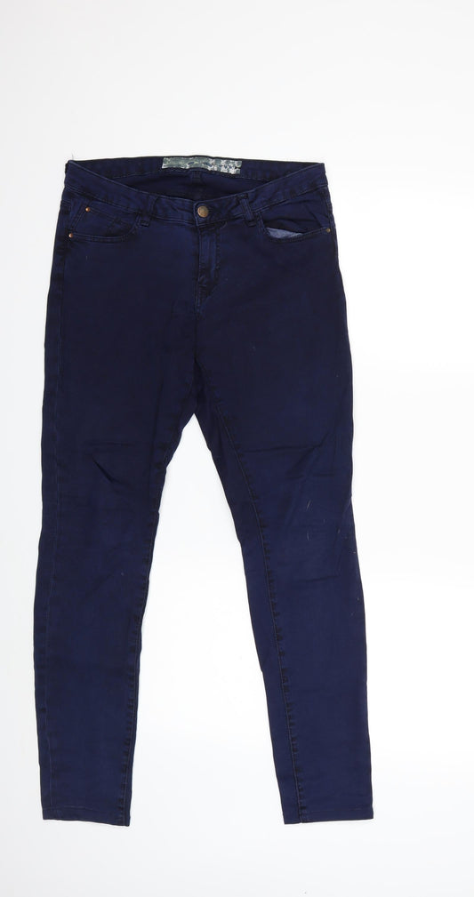 Denim & Co. Womens Blue  Denim Skinny Jeans Size 30 in L28 in