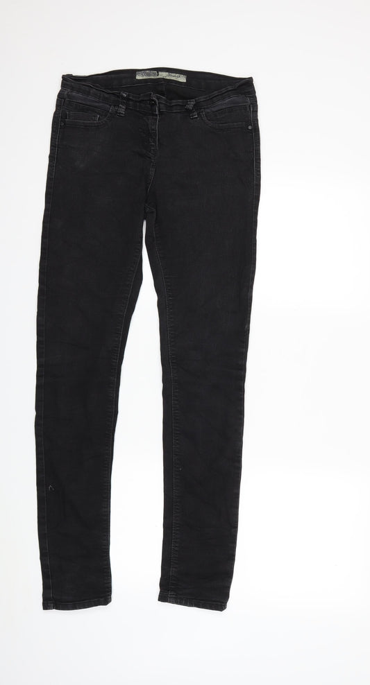 Denim & Co. Womens Black  Denim Skinny Jeans Size 30 in L31 in