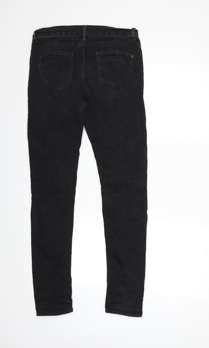 Denim & Co. Womens Black  Denim Skinny Jeans Size 30 in L31 in