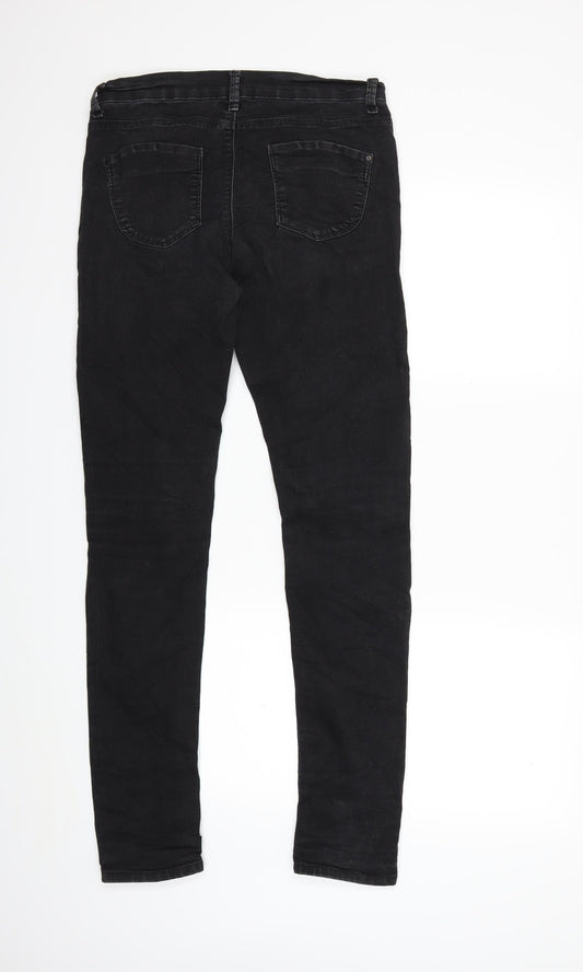 Denim & Co. Womens Black  Denim Skinny Jeans Size 30 in L31 in