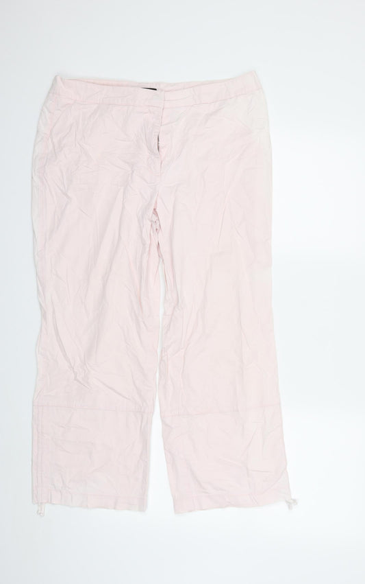 Womens UK Size 34 in Cambio Regular Fit  Pink Trousers