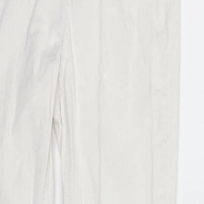 Preworn Womens White  Denim Skinny Jeans Size 10 L30 in