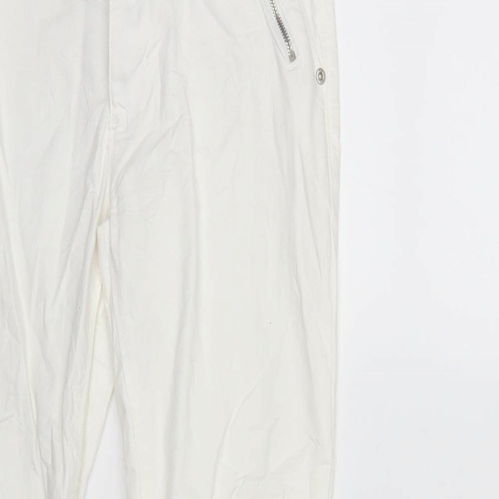 M.A.P.P Womens White  Denim Skinny Jeans Size M L27 in