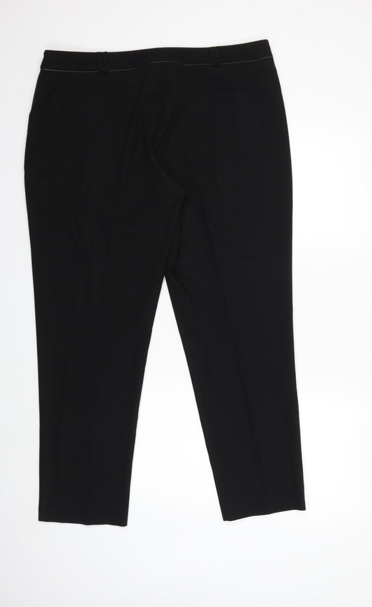 George Mens Black   Trousers  Size 18 L29 in