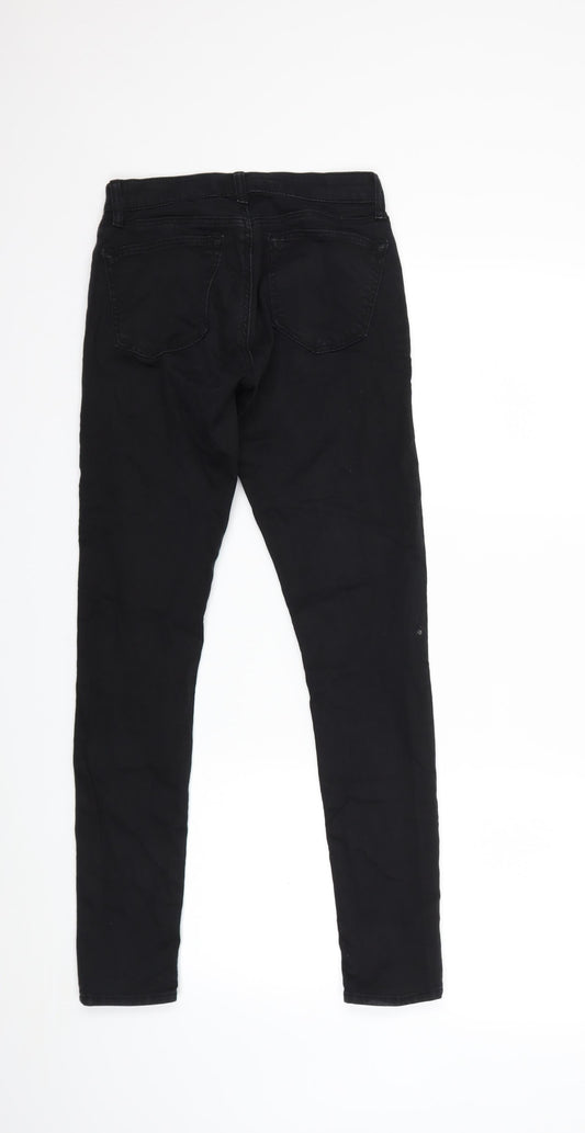 Topshop Womens Black  Denim Skinny Jeans Size 26 in L32 in