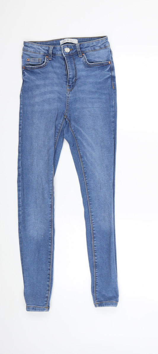 Denim & Co. Womens Blue  Denim Skinny Jeans Size 6 L25 in