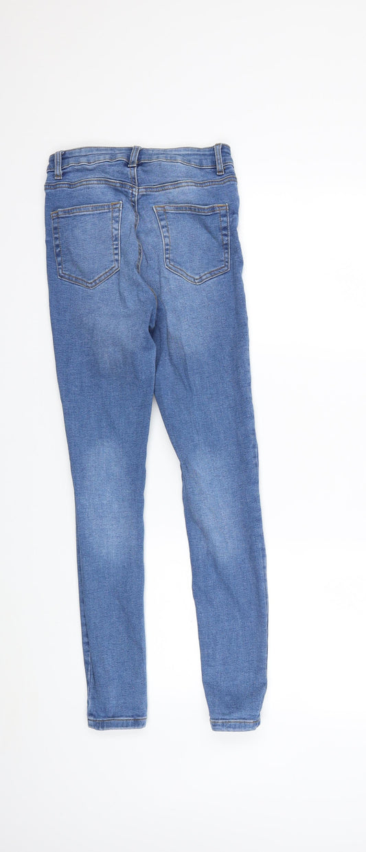 Denim & Co. Womens Blue  Denim Skinny Jeans Size 6 L25 in