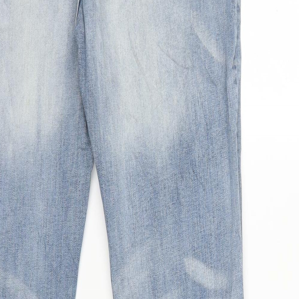Womens UK Size 40 in Multiblu Regular Fit Straight Blue Jeans