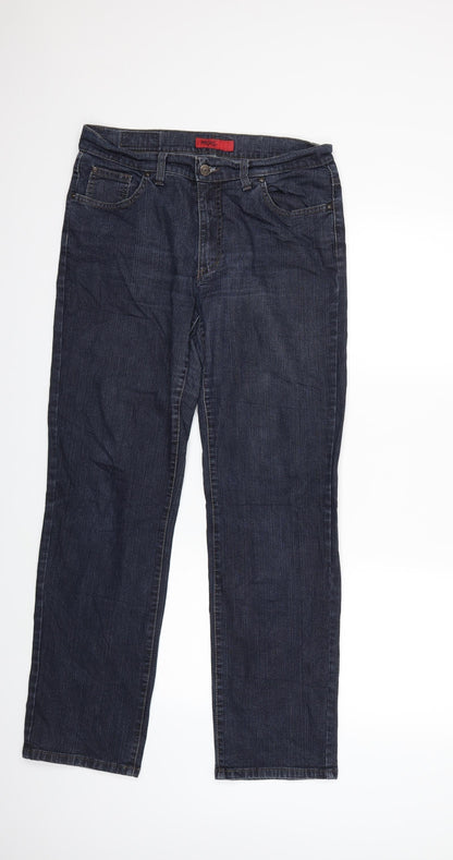 Womens UK Size 14 Angels Regular Fit Straight Blue Jeans