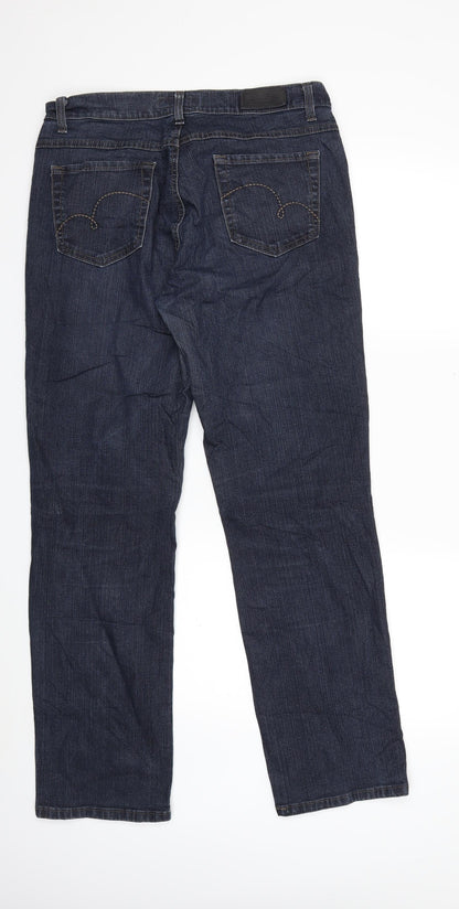 Womens UK Size 14 Angels Regular Fit Straight Blue Jeans