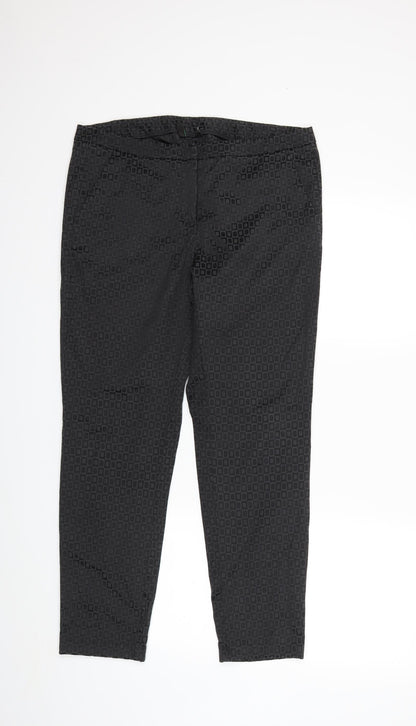 Womens UK Size 14 Preworn Regular Fit  Grey Trousers
