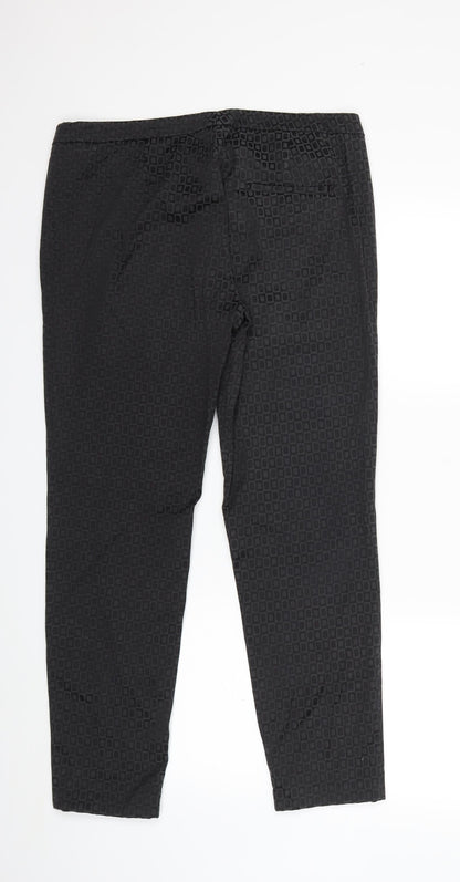 Womens UK Size 14 Preworn Regular Fit  Grey Trousers