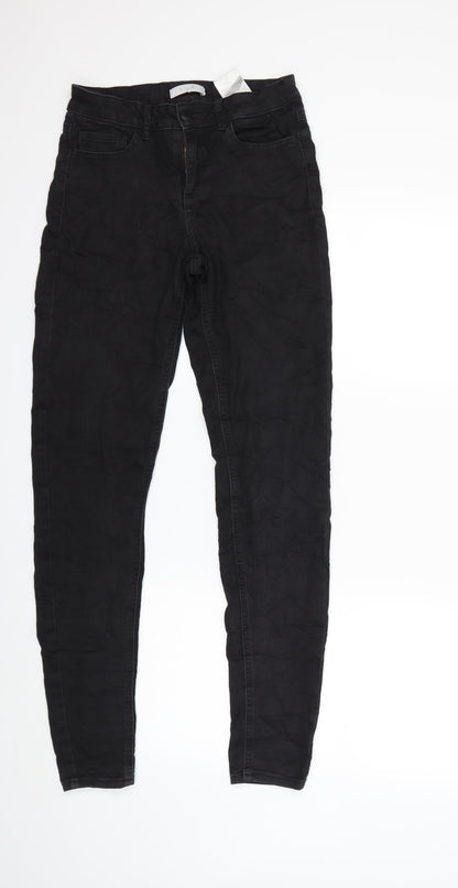 villa Womens Black  Denim Skinny Jeans Size S L30 in