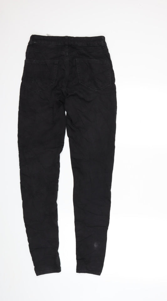 villa Womens Black  Denim Skinny Jeans Size S L30 in