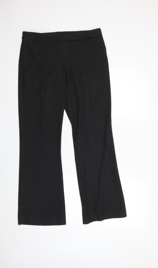AMARANTO Womens Black Striped  Trousers  Size 12 L30 in