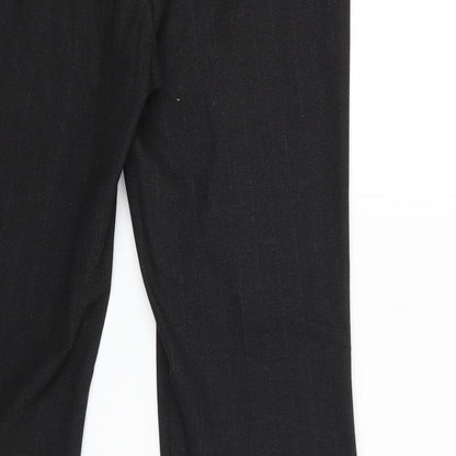 AMARANTO Womens Black Striped  Trousers  Size 12 L30 in