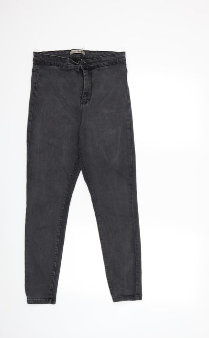 Denim & Co. Womens Black  Denim Skinny Jeans Size 14 L27 in