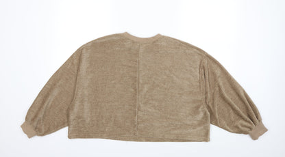 Zara Womens Brown   Pullover Sweatshirt Size M