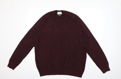 George Mens Red  Knit Pullover Jumper Size XL