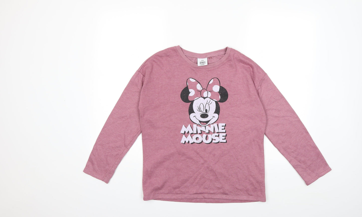 NEXT Girls Pink   Pullover Sweatshirt Size 12 Years  - Minie Mouse