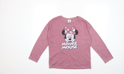 NEXT Girls Pink   Pullover Sweatshirt Size 12 Years  - Minie Mouse