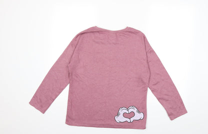 NEXT Girls Pink   Pullover Sweatshirt Size 12 Years  - Minie Mouse