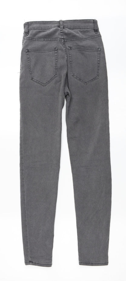 Pull&Bear Womens Grey  Denim Skinny Jeans Size 36 L27 in