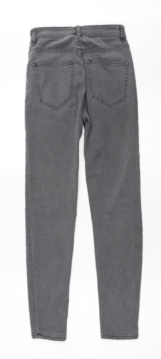 Pull&Bear Womens Grey  Denim Skinny Jeans Size 36 L27 in