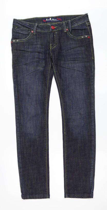 Rossa Miss Womens Blue  Denim Straight Jeans Size 31 in L31 in