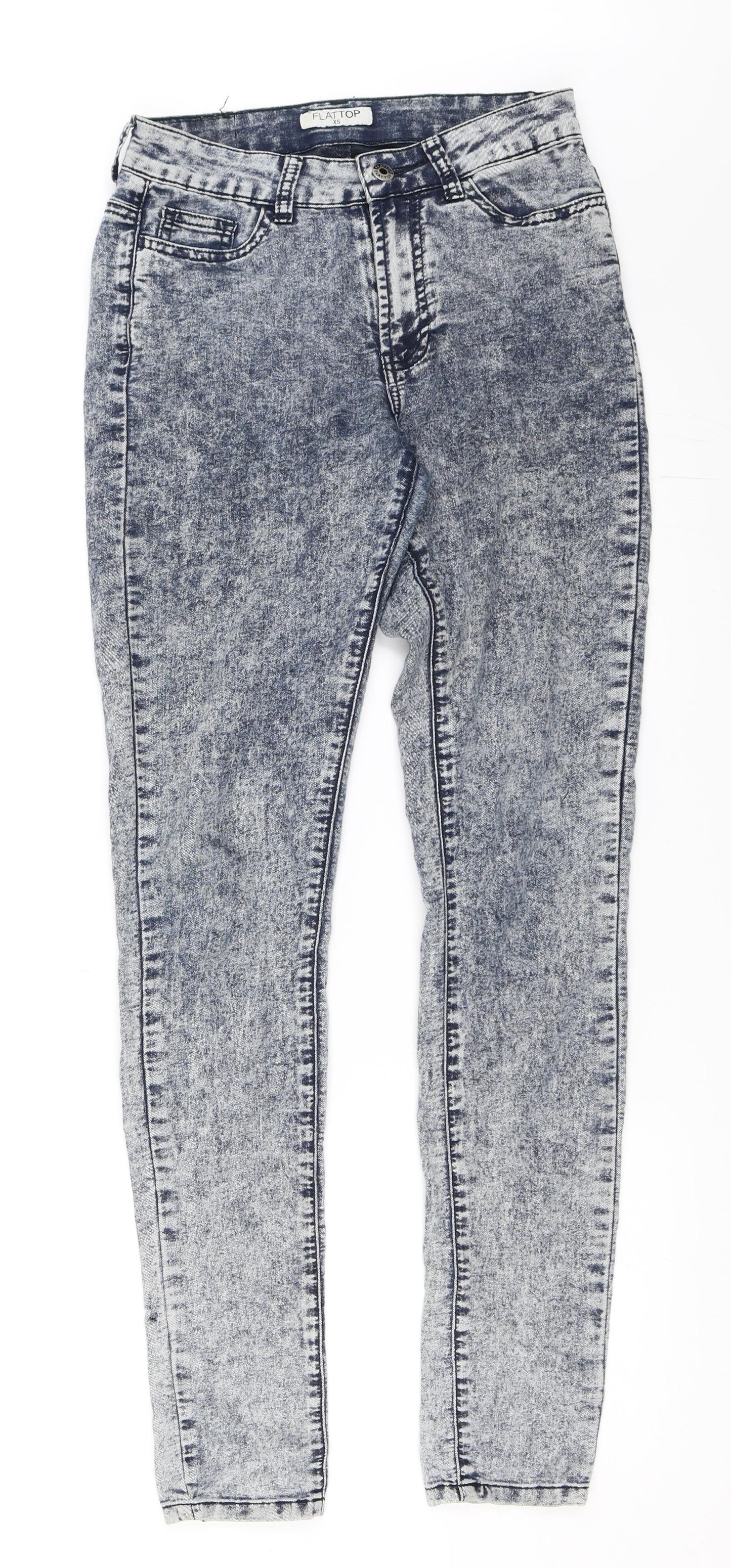 Flattop Womens Blue  Denim Skinny Jeans Size XS L31 in