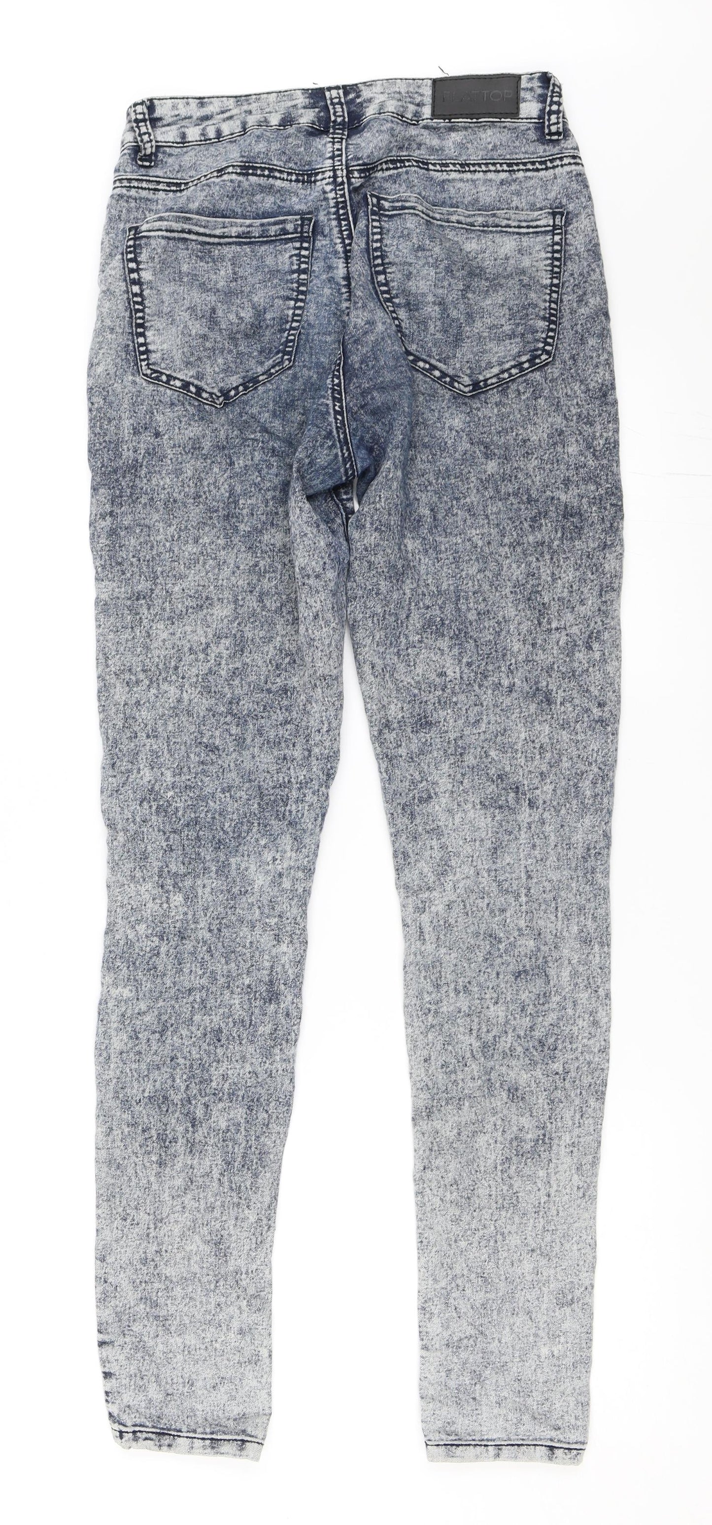 Flattop Womens Blue  Denim Skinny Jeans Size XS L31 in