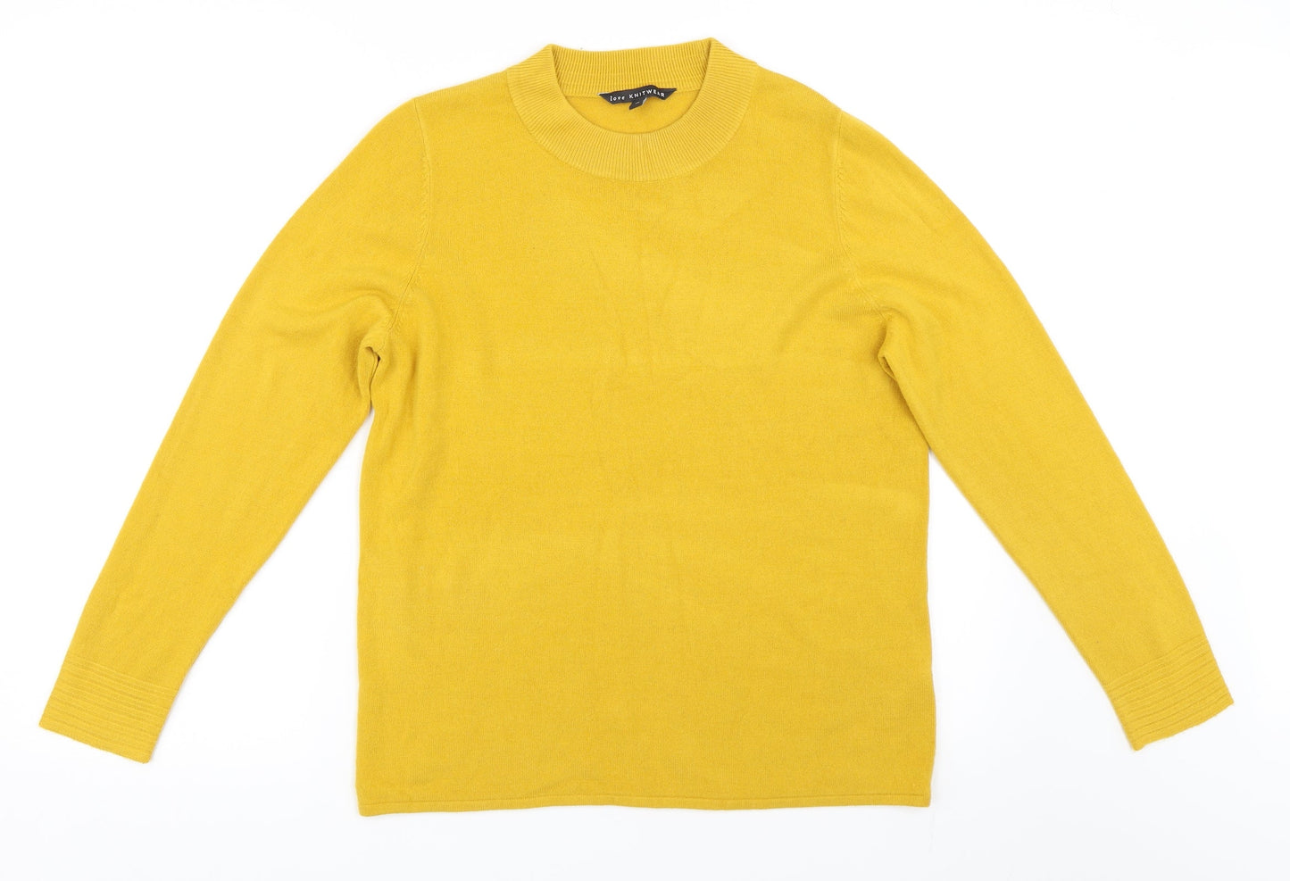 Bonmarché Womens Yellow   Pullover Jumper Size 14