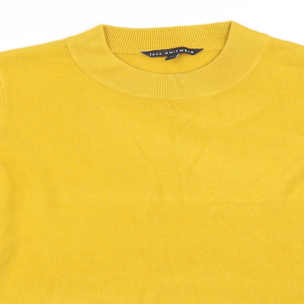 Bonmarché Womens Yellow   Pullover Jumper Size 14