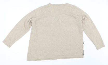 Bonmarché Womens Beige Pullover Jumper Size L