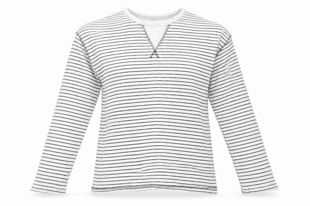 Marks & Spencer Womens White Striped  Pullover Jumper Size 12